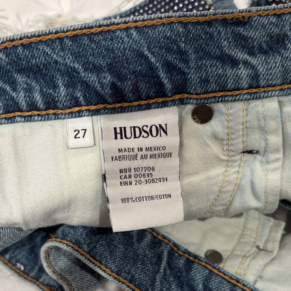 Hudson studded Denim Shorts with never worn - Picture 2 of 8